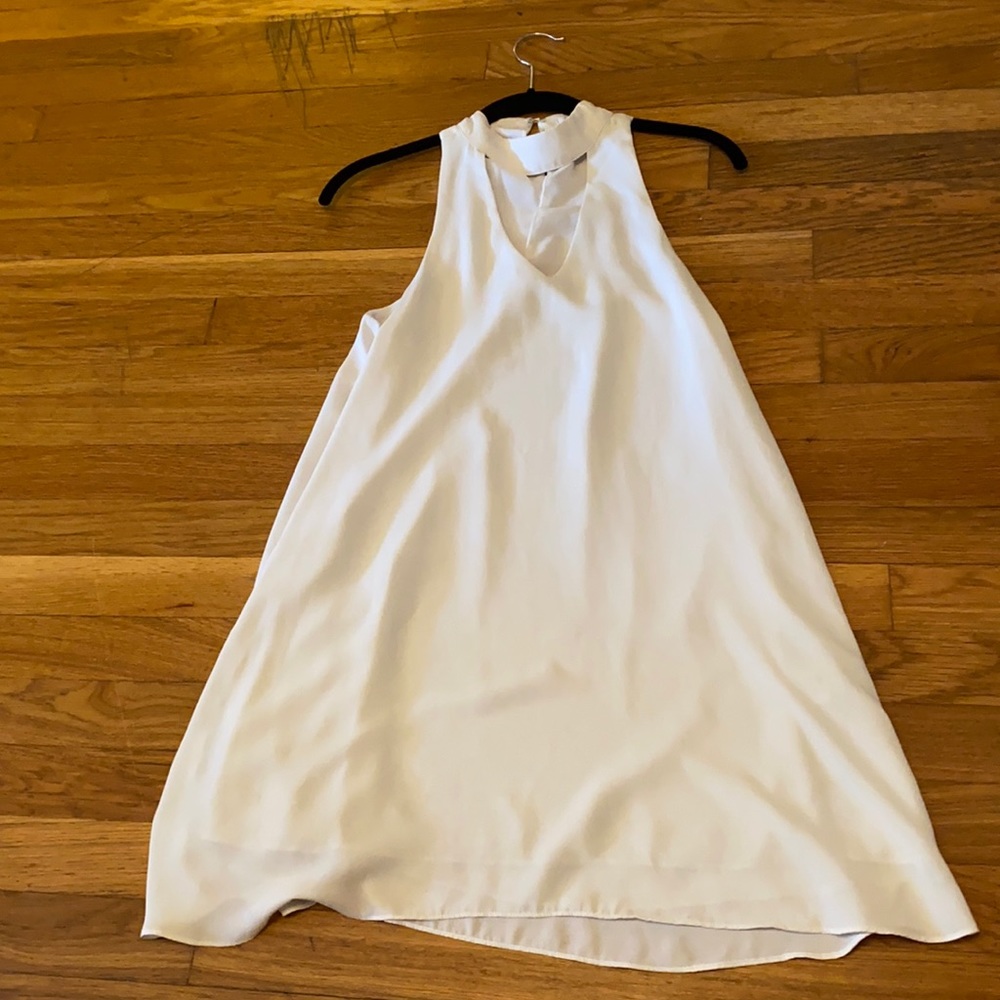 White Halter Dress